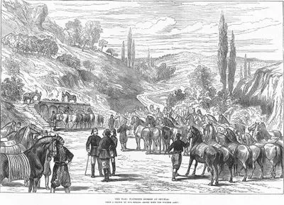 1877-1878 Osmanlı-Rus Savaşı (93 Harbi) Sırasında Şumnu'da Süvari Atlarına Su Verilmesi