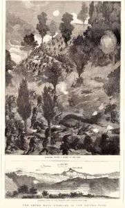 1877-1878 Osmanlı-Rus Savaşı (93 Harbi) Sırasında 7 Günlük Birinci Şıpka Savaşında Rus Kuvvetlerinin Şıpka Geçitinde Bir Tepeyi Ele Geçirmeleri