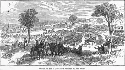 1877-1878 Osmanlı-Rus Savaşı (93 Harbi) Sırasında Türk Ordusunun Razgrad'dan Cepheye Gidişi