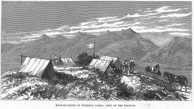 1877-1878 Osmanlı-Rus Savaşı (93 Harbi) Sırasında Balkan Ordusu Kumandanı Süleyman Hüsnü Paşa'nın Tunca Vadisindeki Karargahı