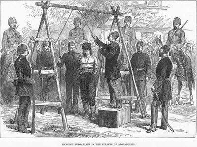 1877-1878 Osmanlı-Rus Savaşı (93 Harbi) Sırasında Edirne'de Bulgarların İdam Edilmesi