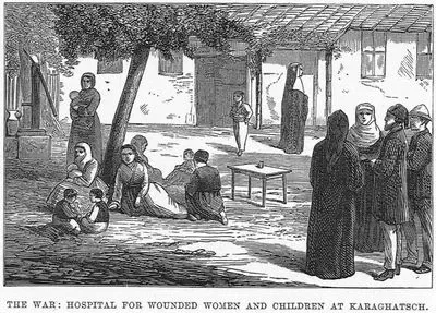 1877-1878 Osmanlı-Rus Savaşı (93 Harbi) Sırasında Artvin Yakınlarında Yaralı Çocuk Ve Kadınlar İçin Hastahane