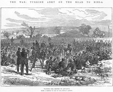1877-1878 Osmanlı-Rus Savaşı (93 Harbi) Sırasında Byala Yolunda Emir Bekleyen Türk Birlikleri