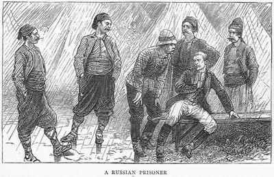 1877-1878 Osmanlı-Rus Savaşı (93 Harbi) Sırasında Türk Askerleri Tarafından Esir Alınmış Bir Rus Askeri