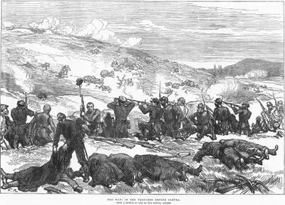 1877-1878 Osmanlı-Rus Savaşı (93 Harbi) Sırasında Plevne Önlerinde Siper Savaşı