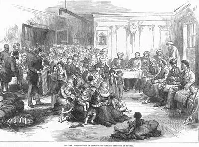 1877-1878 Osmanlı-Rus Savaşı (93 Harbi) Sırasında Şumnu'da Sermaye-i Şefkat-i Osmaniye'ni Tarafından Türk Mültecilerine Kıyafet Yardımı Yapılması