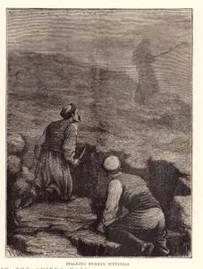 1877-1878 Osmanlı-Rus Savaşı (93 Harbi) Sırasında Türk Askerlerinin Rus Gece Nöbetçilerine Saldırması