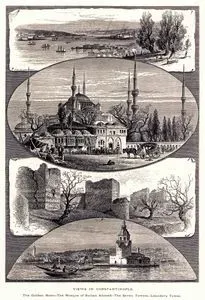 İstanbul Manzaraları, Haliç, Sultan Ahmet Cami, Yedi Kule, Kızkulesi