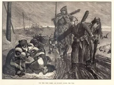 1877-1878 Osmanlı-Rus Savaşı (93 Harbi) Sırasında Rus Askerlerinin Türk Göçmenlere Su Vermesi