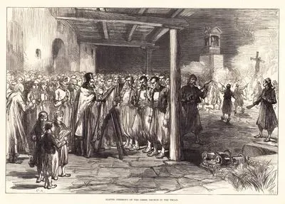 1877-1878 Osmanlı-Rus Savaşı (93 Harbi) Sırasında Troya'da (Truva) Rum Kilisesinde İbadet Edilmesi