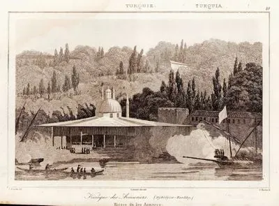 Padişah I.Abdülmecid'in Sefere Çıkan Donanmayı Yalı Köşkünden (veya Cebeciler Köşkü) Uğurlaması (Selamlaması)