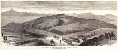 1877-1878 Osmanlı-Rus Savaşı (93 Harbi) Sırasında Güneyden Bakıldığında Bolayır Hattının Görünümü-Çanakkale Boğazının Girişinden Marmara Denizi Ve Asya Sahili-Saros Körfezi