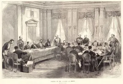 1877-1878 Osmanlı-Rus Savaşı (93 Harbi) Sonrası Radziwill Sarayında Yapılan Berlin Kongresi Toplantısı