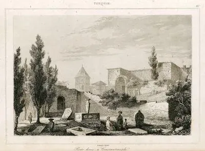 Bizans İmparatoru I. Theodosius Tarafından İmparatorluk Sarayına Giden Yolun Başına Yaptırılan Altın Kapı (Yaldızlı Kapı)