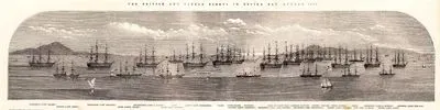 1853-1856 Osmanlı-Rus Savaşı (Kırım Savaşı) Sırasında Ağustos 1853 Tarihinde Beşika Koyunda Bulunan İngiliz ve Fransız Donanması-Sanspareil (Kaptan Dacres), Furious (Kaptan Lorny), Trafalgar (Kaptan Greville), Niger (Komutan Heath), Bellerophon (Lord G.Paulet), Tiger (Kaptan Gifford) Sane, Albion (Kaptan Lushington) Valmy, Charlemagne, Mapoleon, Caradoc (General Derriman), Britannia Amiral Gemisi (Amiral Dundas), Ville de Paris Amiral Gemisi (Amiral Hamplin), Inflexible (Komutan Popplewell), Jupiter, Bayard, Rodney (Kaptan Graham) Henri Quatre, Gomer, Fury (Komutan Tatham), Vengeance (Lord E Russell), Triton (General Loyd), Arethusa (Kaptan Symonds)