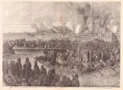 1853-1856 Osmanlı-Rus Savaşı (Kırım Savaşı) Sırasında Sivastopol Kuşatmasında Sivastopol Şehrinin Düşmesi ve Rus Ordusunun Şehrin Kuzey Kıyısı’na Çekilmesi