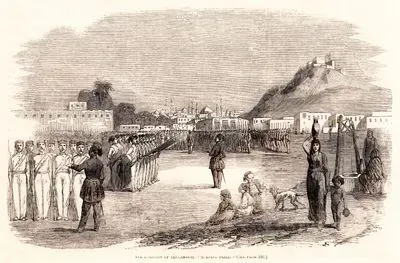 1853-1856 Osmanlı-Rus Savaşı (Kırım Savaşı) Sırasında İskenderiye Garnizonunda Sabah Talimi