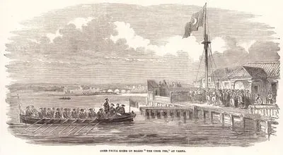 1853-1856 Osmanlı-Rus Savaşı (Kırım Savaşı) Sırasında Ömer Lütfi Paşanın Varna Limanında “Chek Per” Adlı Gemiye Binişi