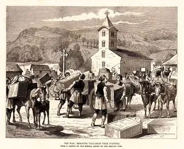 1876-1877 Osmanlı-Sırp Savaşı Sırasında Değerli Eşyaların İvanitsa'dan Götürülmesi