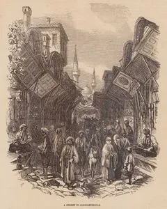 İstanbul'da Bir Cadde Manzarası