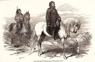 1853-1856 Osmanlı-Rus Savaşı (Kırım Savaşı) Sırasında Tuna Cephesi Komutanı Ömer Lütfi Paşa Ve Pipo Taşıyıcısı