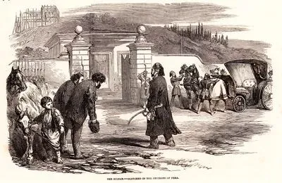 Padişah Abdülmecid Pera Civarında