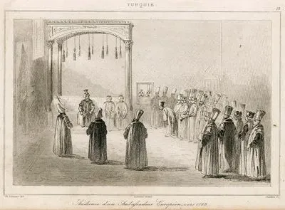 1788 Yılında Padişah I. Abdülhamid'in Avrupa Büyükelçilerini Kabul Etme Töreni