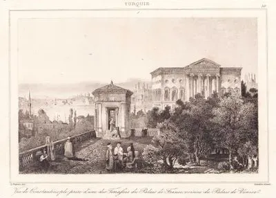 Fransız Sarayının Terasından İstanbul Manzarası