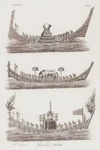 Siyam Krallığında Kullanılan Kraliyet Gemileri, Ayutthaya,Tayland, Asya Cilt IV. Resim 91.