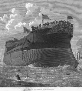 Chatham Teranesinde İngiliz "Alexandra" Gemisinin Denize İndirilişi