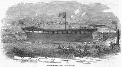 "Vimiera" Gemisinin Sunderland'da Denize İndirilişi