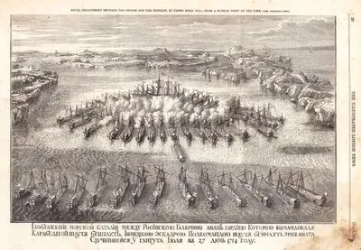 Büyük Kuzey Savaşı Kapsamında 1714 Yılında  Hanko Yarımadasının Açıklarında Rus ve İsveç Donamaları Arasındaki Deniz Savaşı