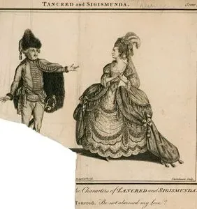 "Tancred Ve Sigismunda" Oyununda David Garrick Tancred Rolünde Ve Elizabeth Younge Sigismunda Rolünde V.Perde V.Sahne