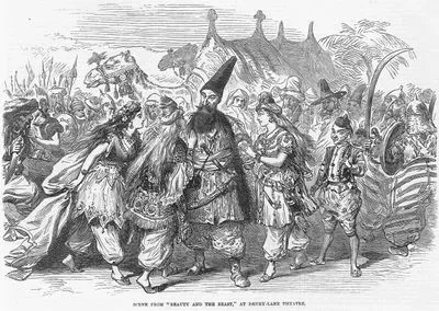 "Güzel Ve Çirkin" Oyunundan Bir Sahne, Drury Lane Tiyatrosu