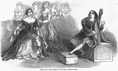 "Anna Bolena" Operasından Bir Sahne, Kraliyet İtalyan Operası