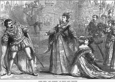 "Amy Robsart" Oyunundan Bir Sahne,  Drury Lane Tiyatrosu