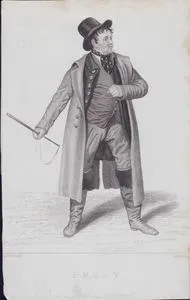 Walter Scott'un Romanından Daniel Terry Tarafından Sahneye Konan "Guy Mannering" Adlı Oyunda Dandie Dinmont Rolünde John Emery