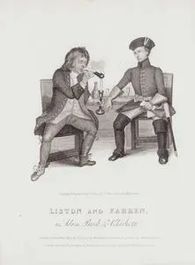 Kral XII.Charles Oyununda Adam Brook Rolünde John Liston ve XII.Charles Rolünde William Farren