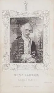 The Clandestine Marriage (Gizli evlilik) Komedi Oyununda Lord Ogleby Rolünde William Farren II