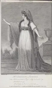 Timanthes Oyununda İsmena Rolünde Sarah Siddons (Nee Kemble), IV.Perde II.Sahne