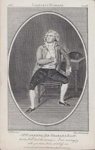 The Careless Husband (Dikkatsiz Koca) Komedi Oyununda Sir Charles Easy Rolünde William Farren, V.Perde II.Sahne