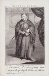 The Spanish Friar (İspanyol Keşisi) ya da the Double Discovery (Çifte Keşif) Komedi Oyununda Dominick Rolünde John Dunstall, IV.Perde I.Sahne