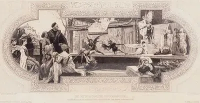 Ortaçağ Gizem Tiyatrosu (Viyana Burgtheater’ın Sol Merdiven Sahanlığındaki Tavan Resmi)