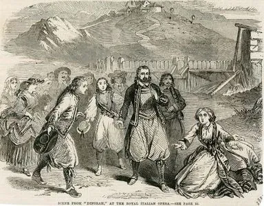 "Dinaroh" Operasından Bir Sahne, Kraliyet İtalyan Operası