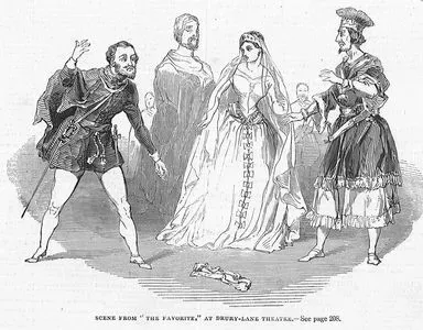 "Favori" Oyunundan Bir Sahne, Drury Lane Tiyatrosu