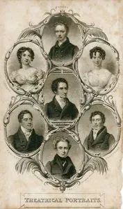 Tiyatro Portreleri(Farren,Davison,Kelly, Kean, Fawcett, Blanchard, Kee Ley)