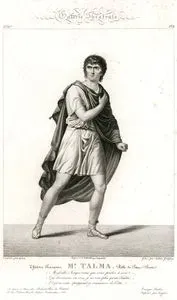 Titus Rolünde Mr.Talma(Brutus), Fransız Tiyatrosu, Plate 1