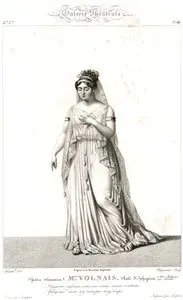 Jphigenie Rolünde Mlle.Volnais(İphigeneia Aulis'te), Opera, Plate 12