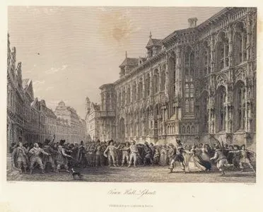 Ghent Belediye Binası Ve Kutsal Roma İmparatoru V.Karl'a Karşı Ayaklananlar