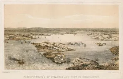 Kırım Savaşı Sırasında Suomenlinna (Sveaborg) Adası Tabyaları ve Helsinki Şehri